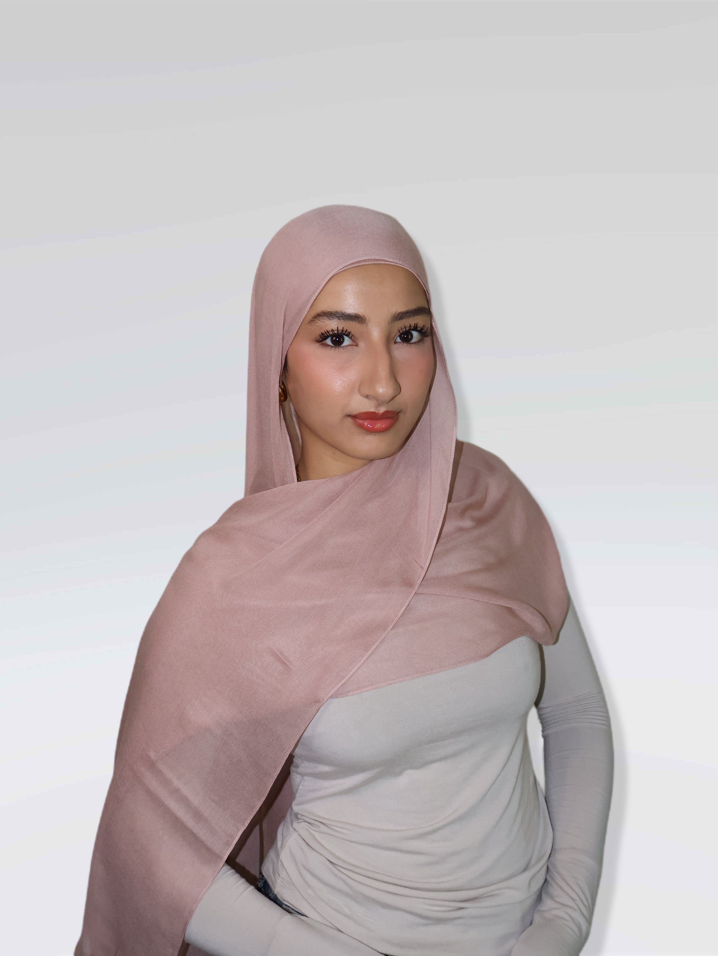 Pale Rose Modal Hijab & Undercap Set
