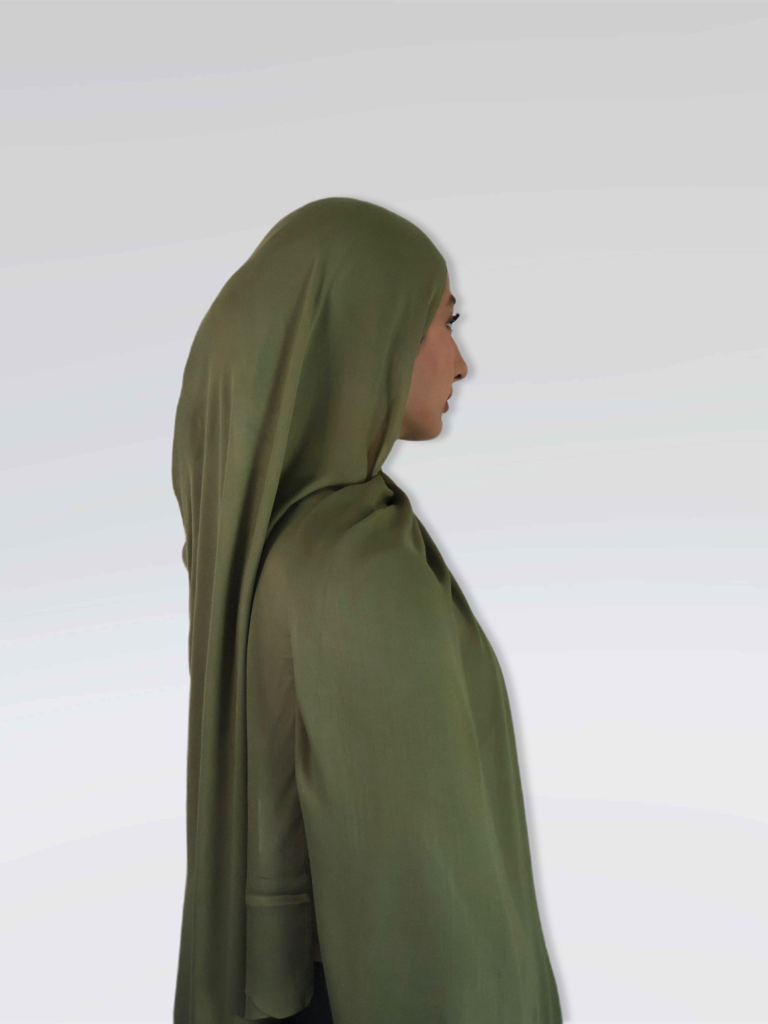 Olive Modal Hijab & Undercap Set