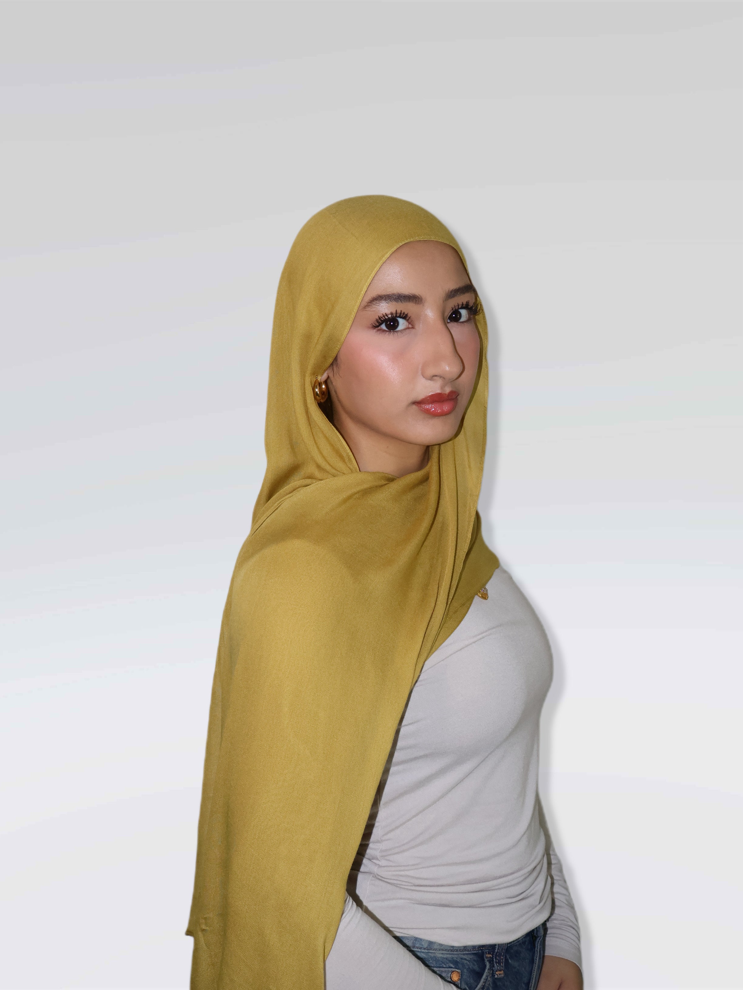 Mustard Modal Hijab & Undercap Set