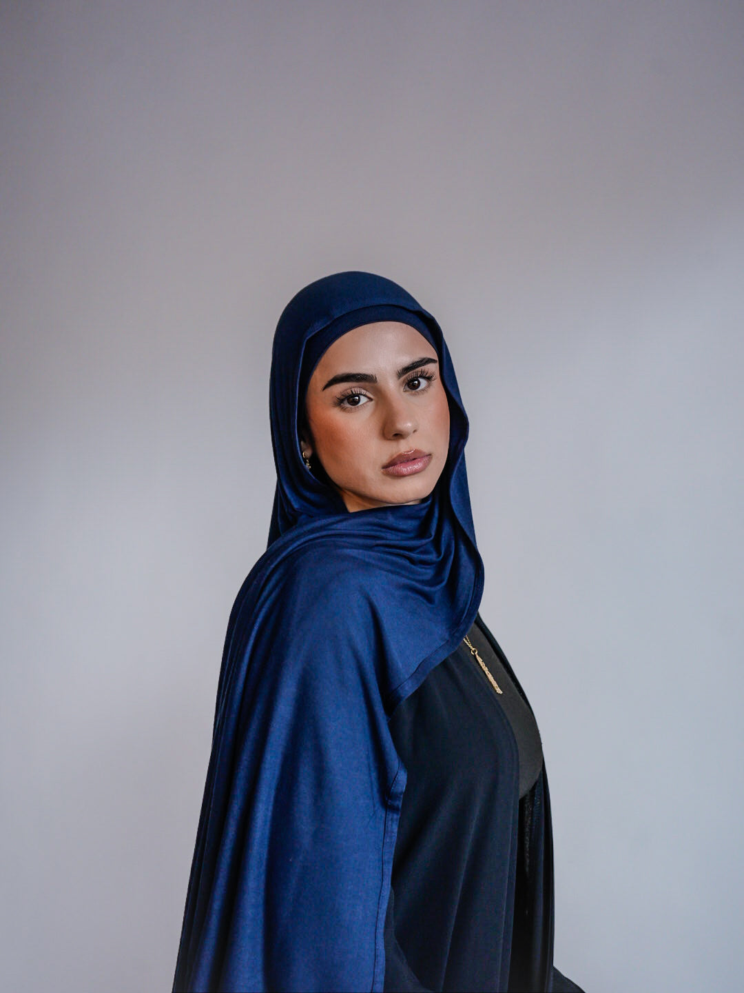 Navy Jersey Hijab & Undercap Set