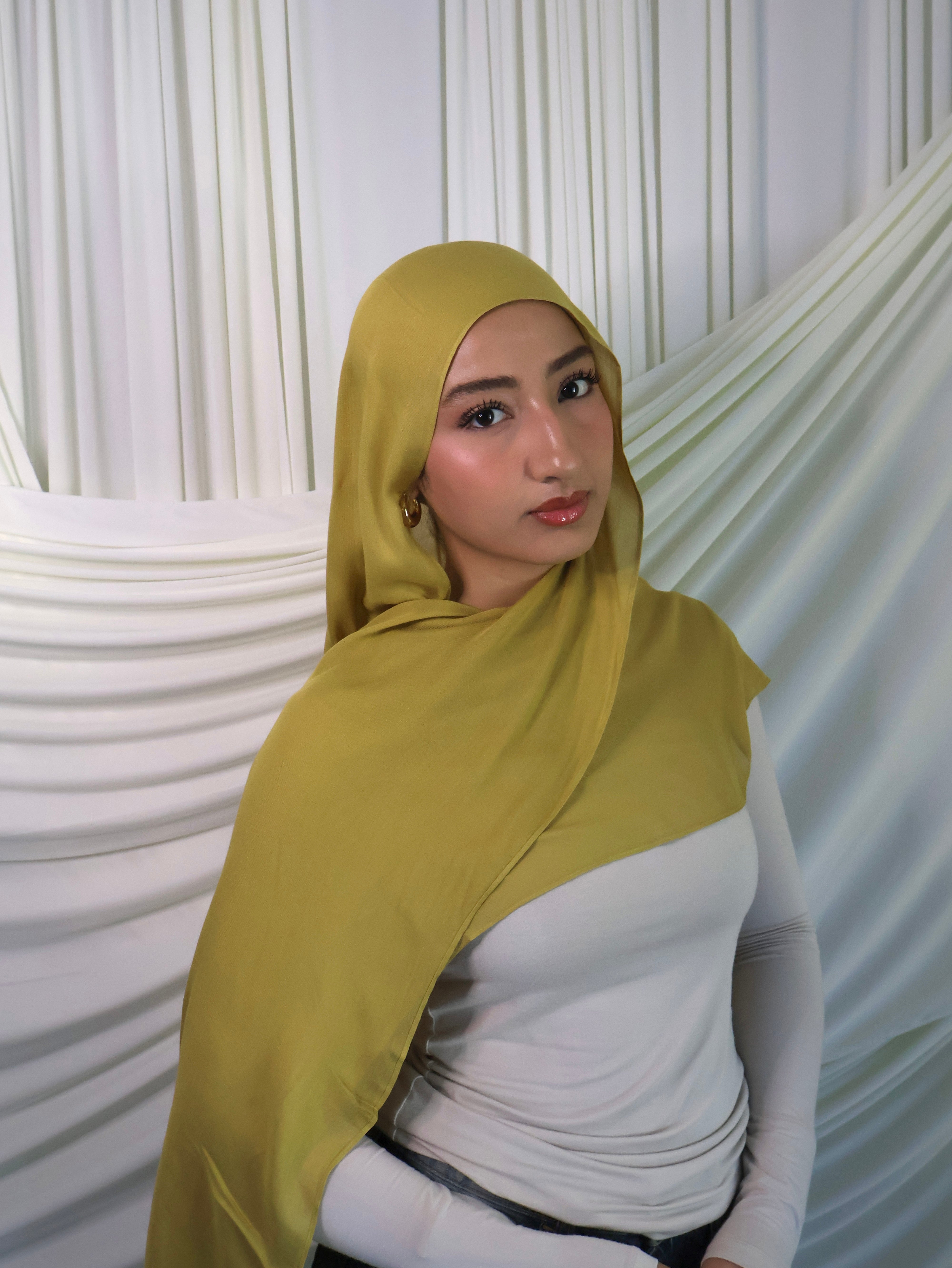 Mustard Modal Hijab & Undercap Set