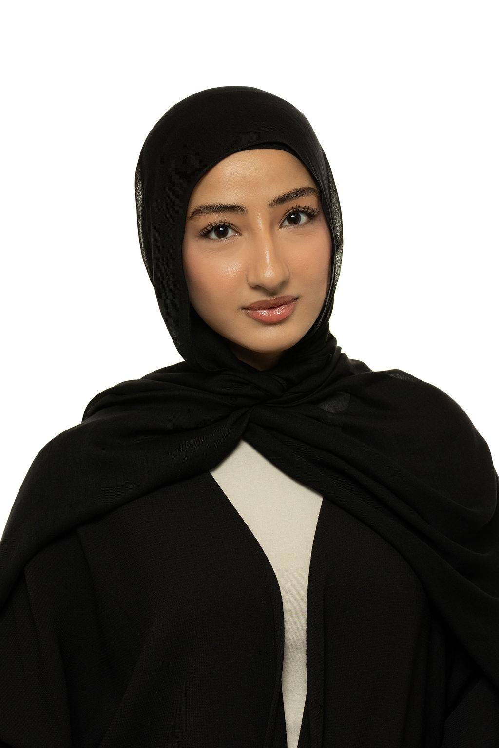 Black Modal Hijab & Undercap Set