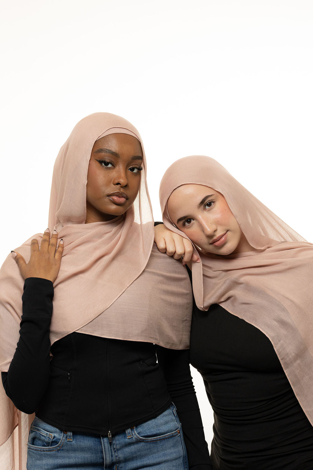 Pale Rose Modal Hijab & Undercap Set