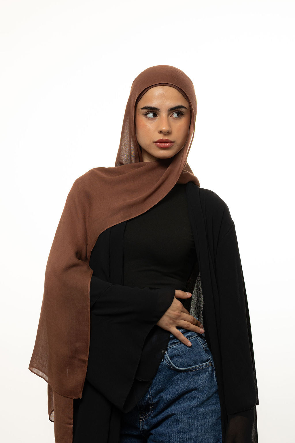 Milk Chocolate Modal Hijab Set & Undercap