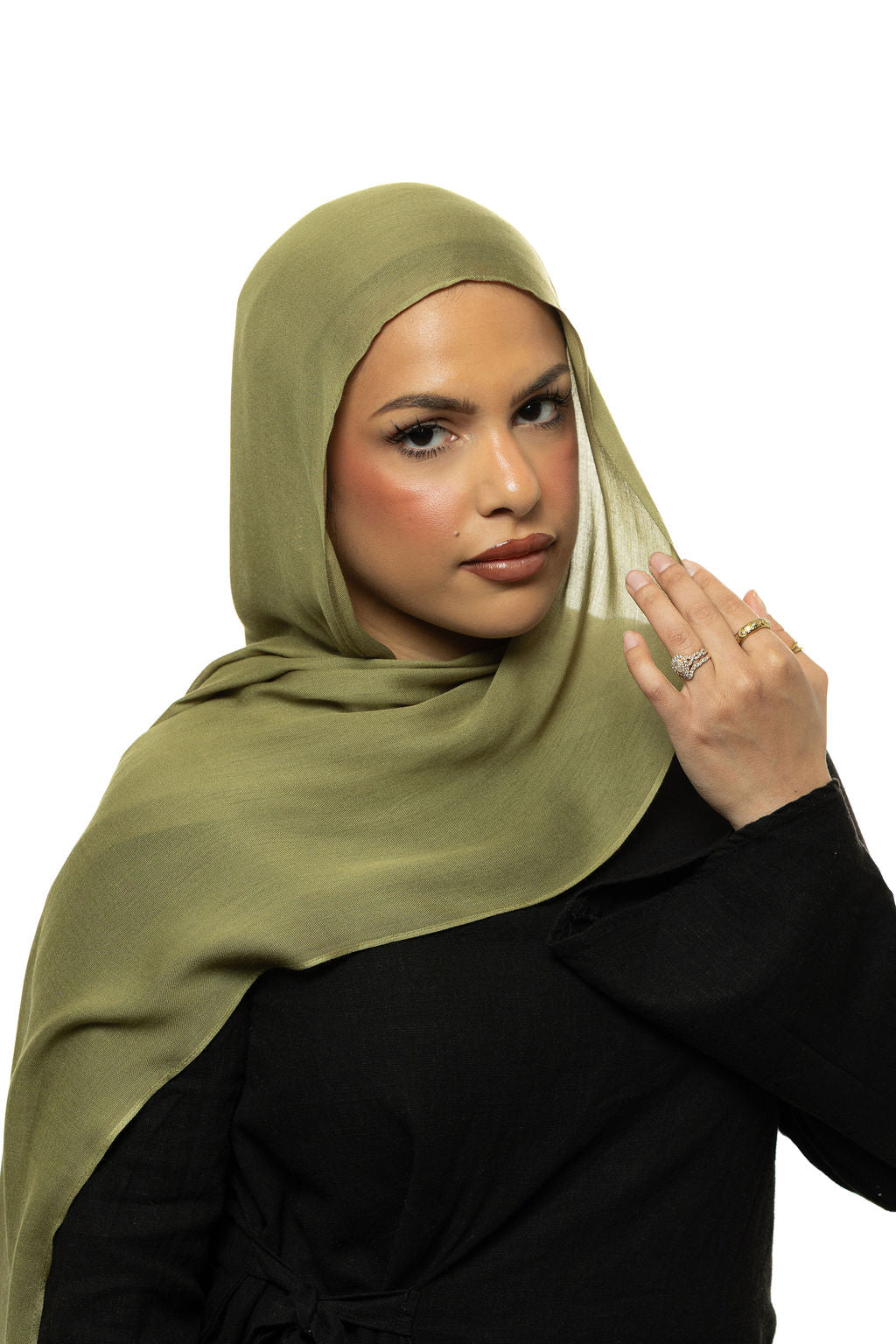 Olive Modal Hijab & Undercap Set