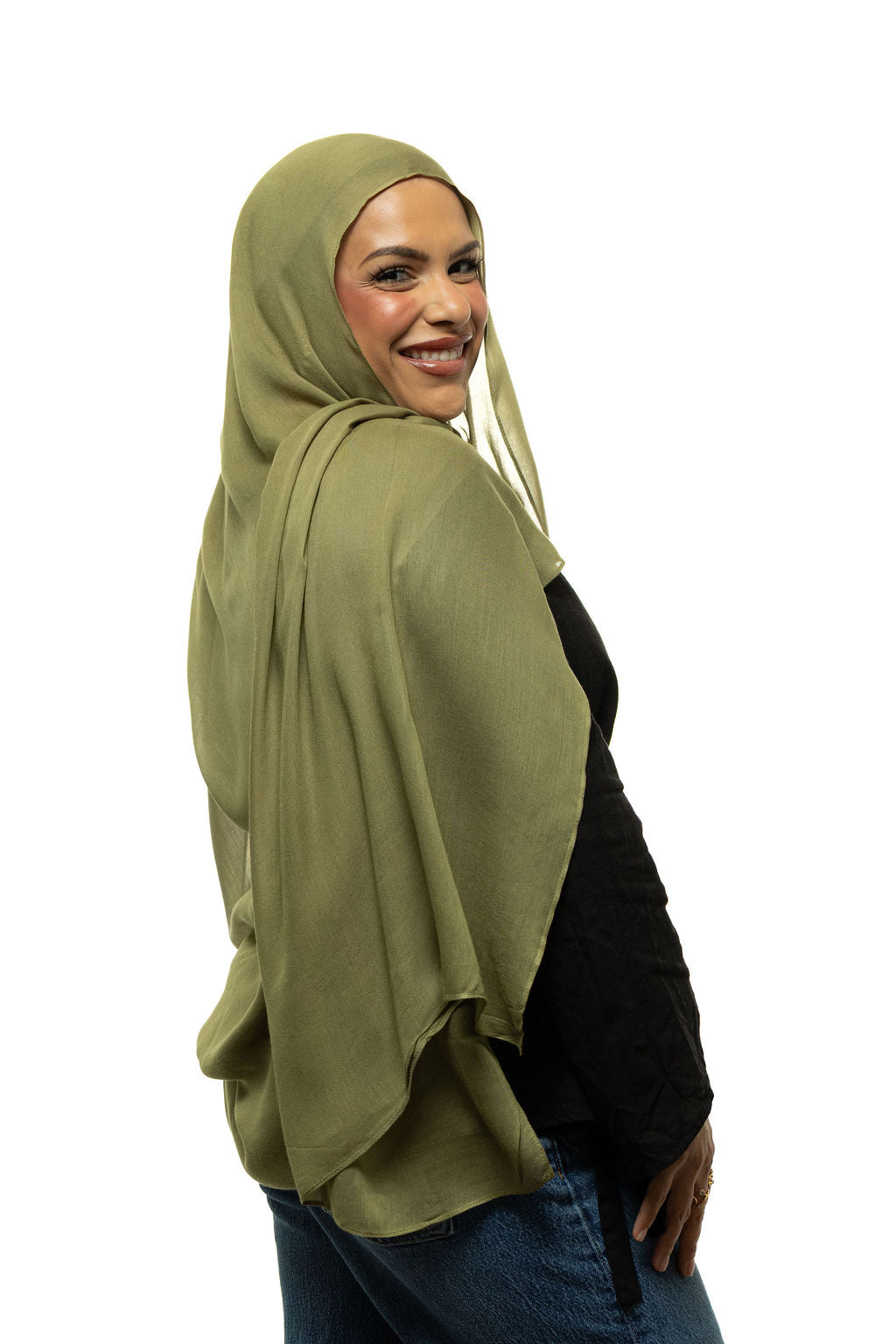 Olive Modal Hijab & Undercap Set