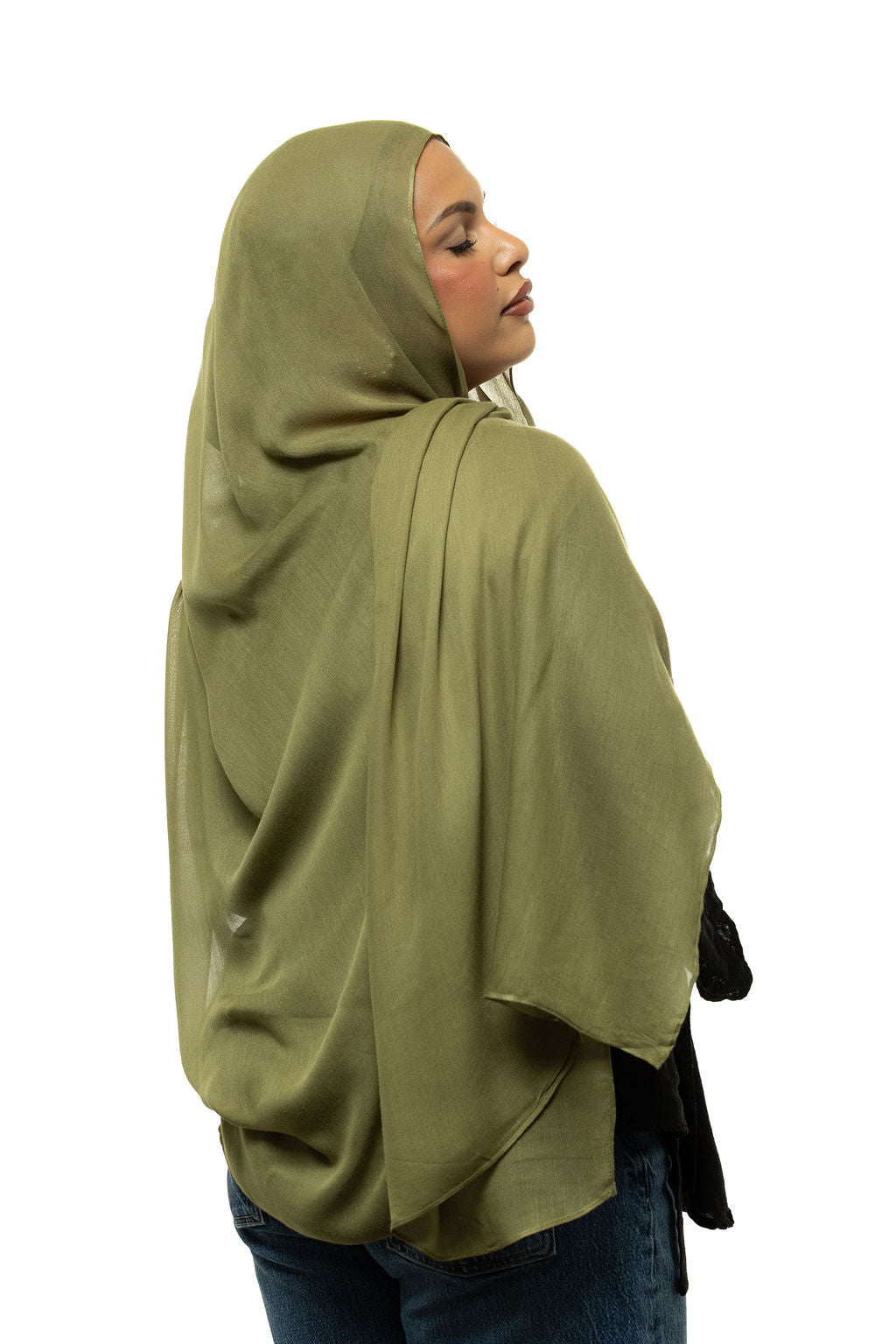 Olive Modal Hijab & Undercap Set