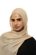Almond Modal Hijab & Undercap Set
