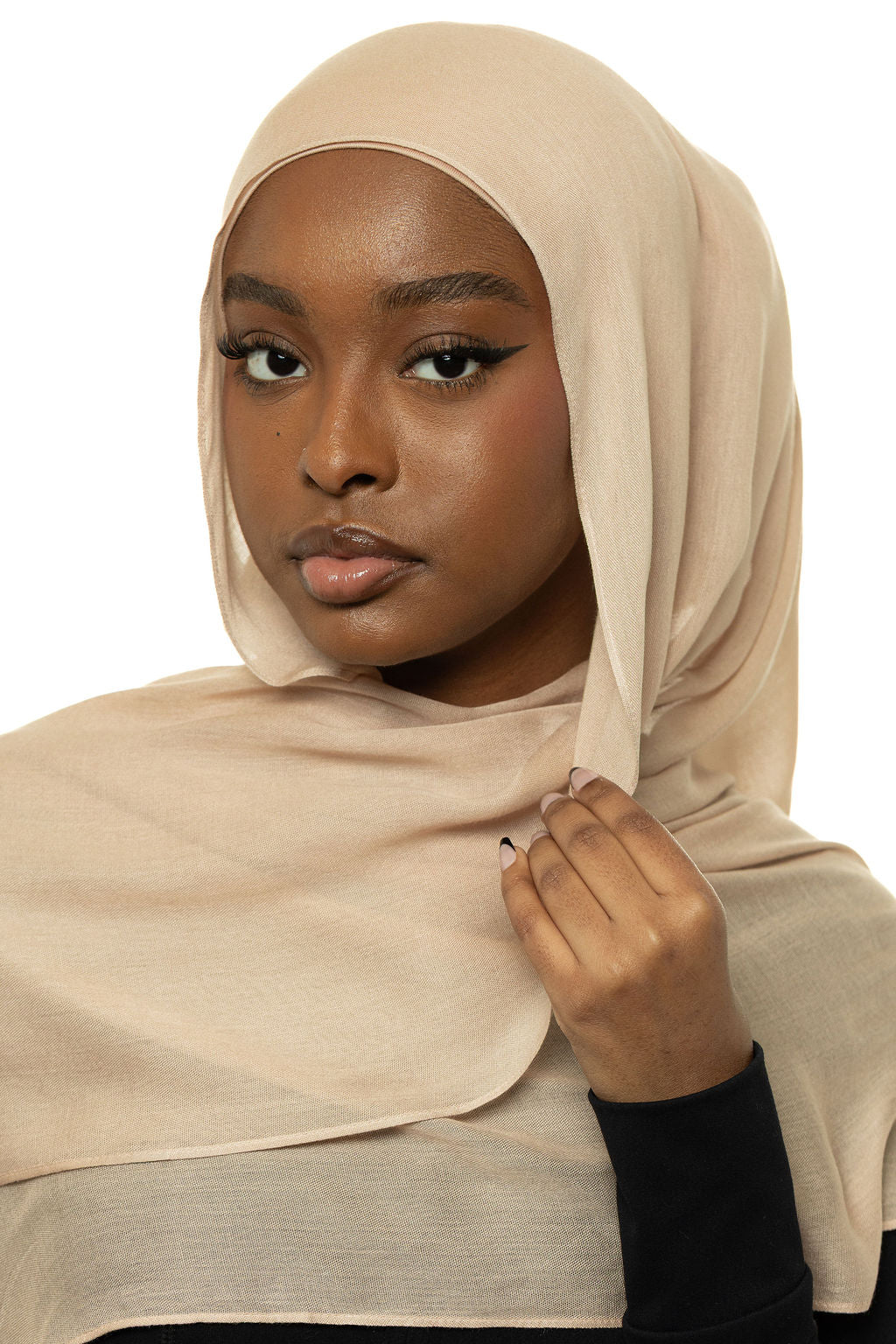 Almond Modal Hijab & Undercap Set