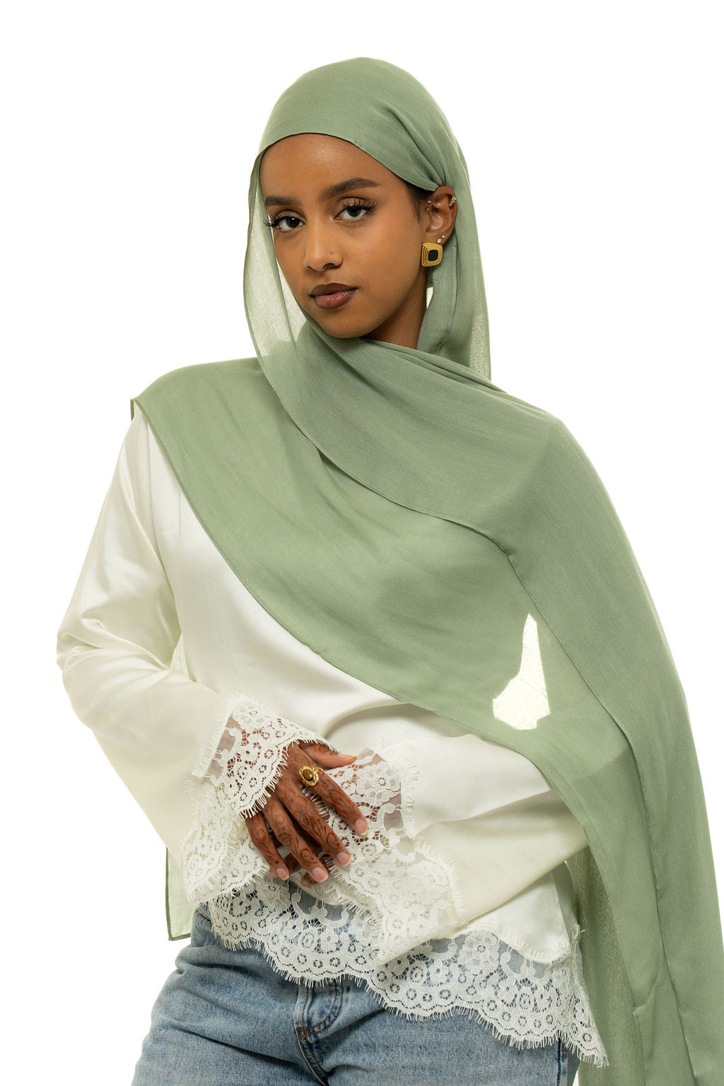 Sage Modal Hijab & Undercap Set