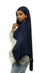 Navy Jersey Hijab & Undercap Set