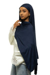 Navy Jersey Hijab & Undercap Set