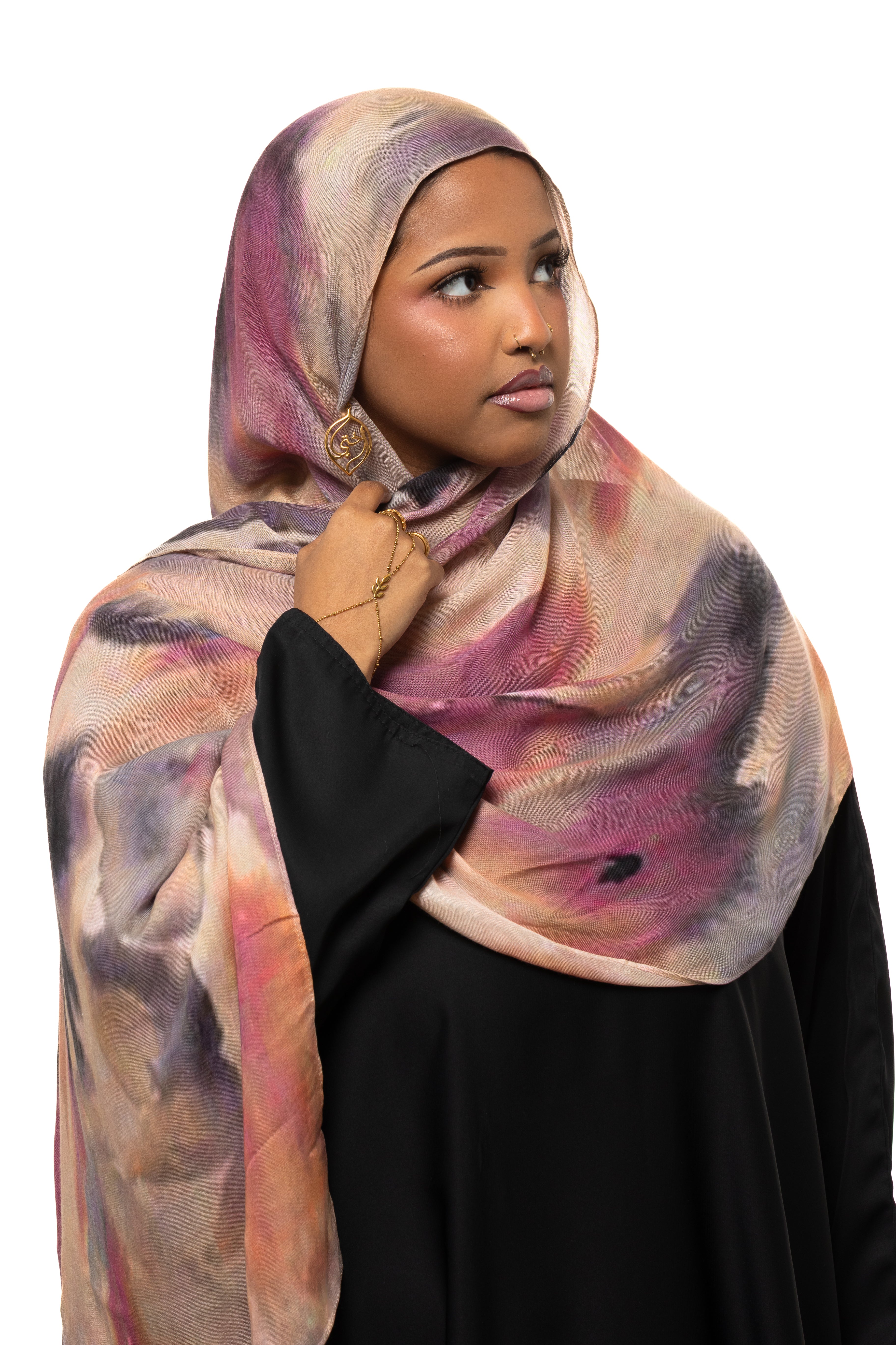 Sunset Oasis Modal Hijab
