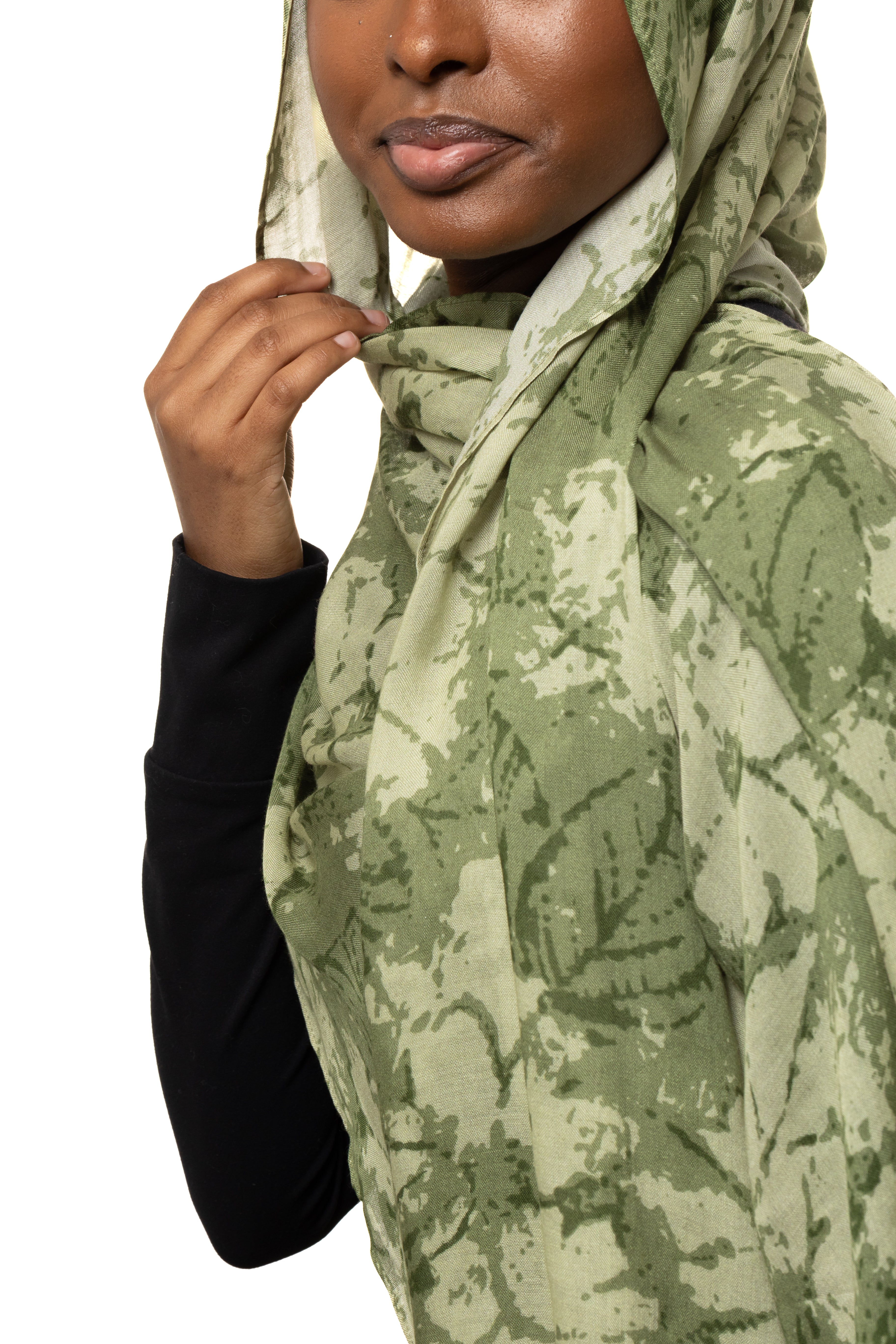 Moss Blossom Modal Hijab