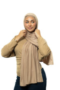 Warm Sand Jersey Hijab & Undercap set