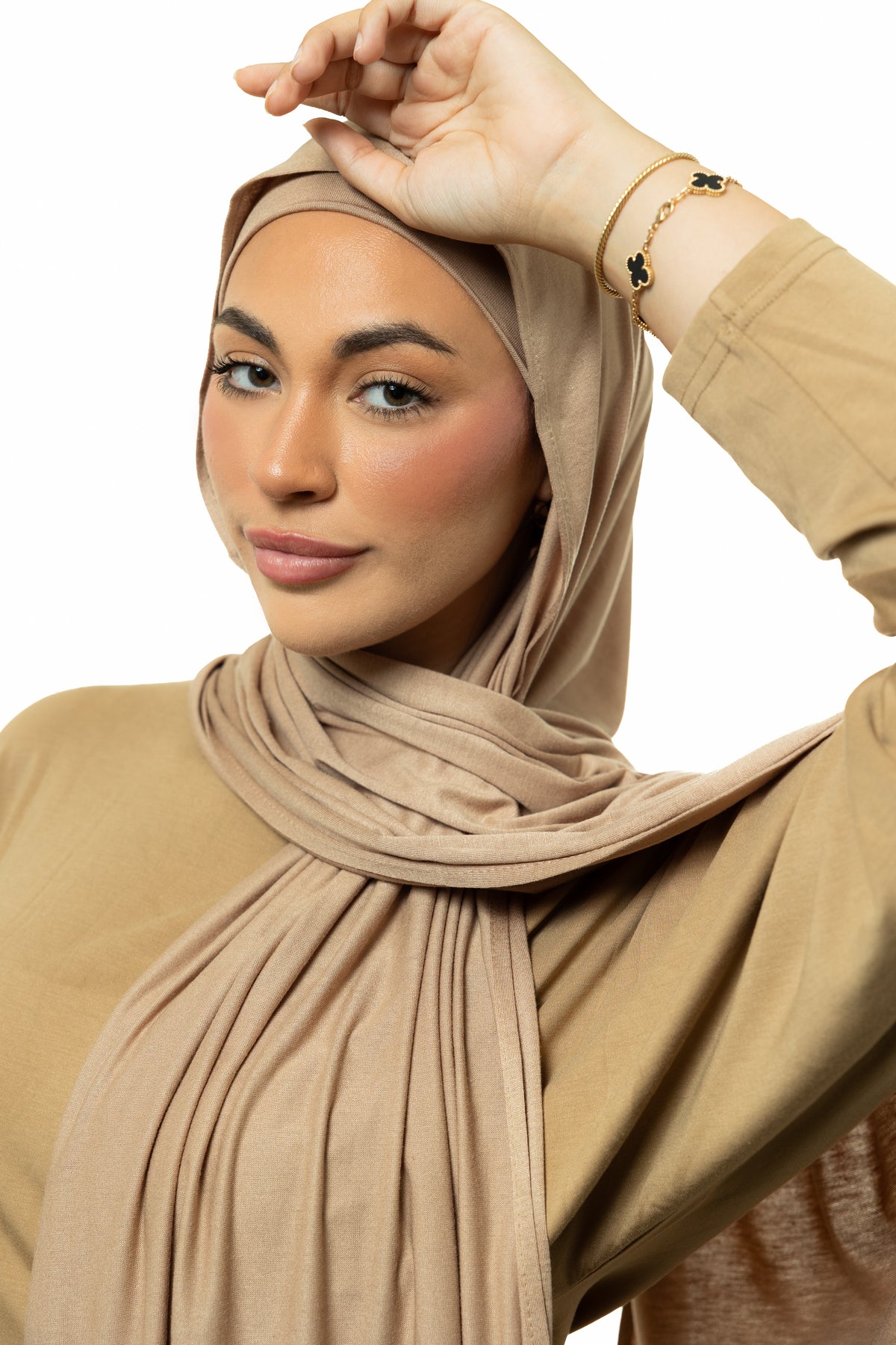 Warm Sand Jersey Hijab & Undercap set
