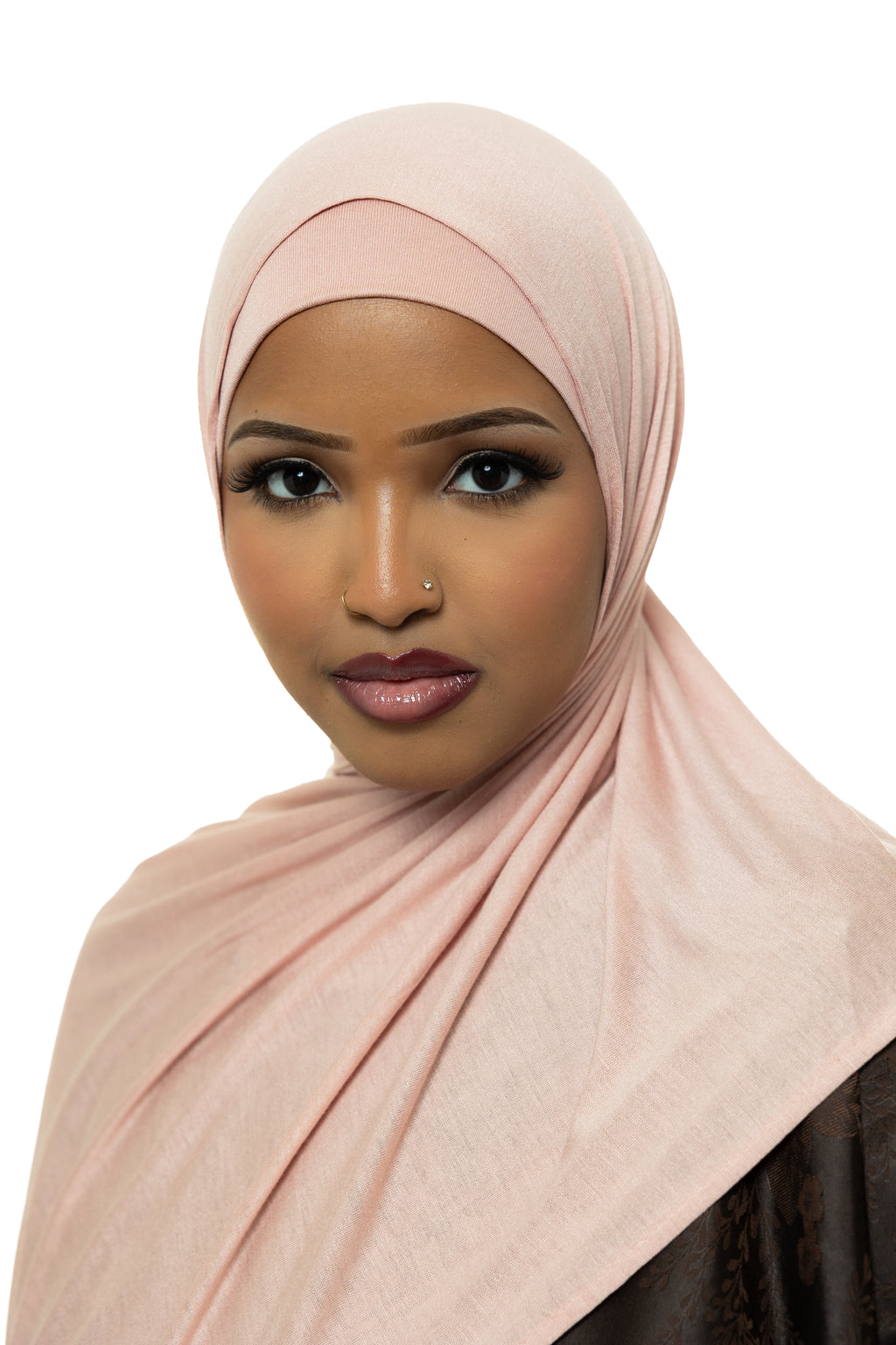 Misty Rose Jersey Hijab & Undercap set