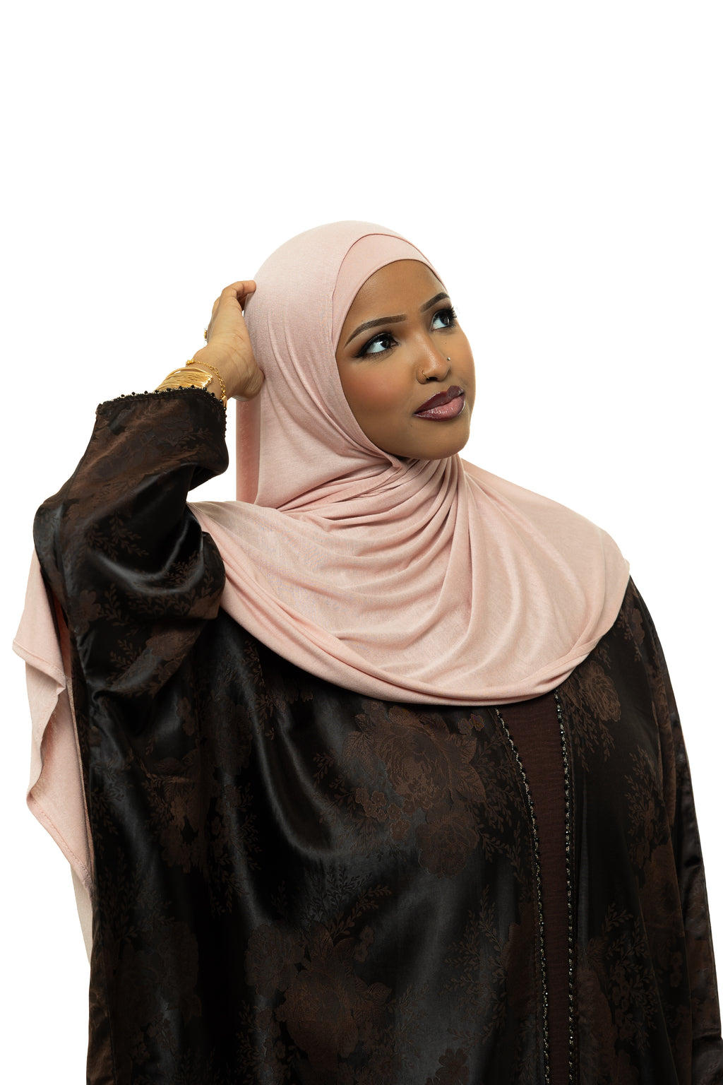 Misty Rose Jersey Hijab & Undercap set