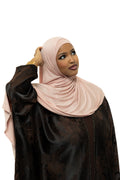 Misty Rose Jersey Hijab & Undercap set