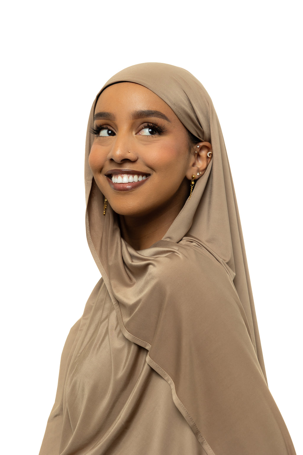 Taupe Liquid Jersey Hijab