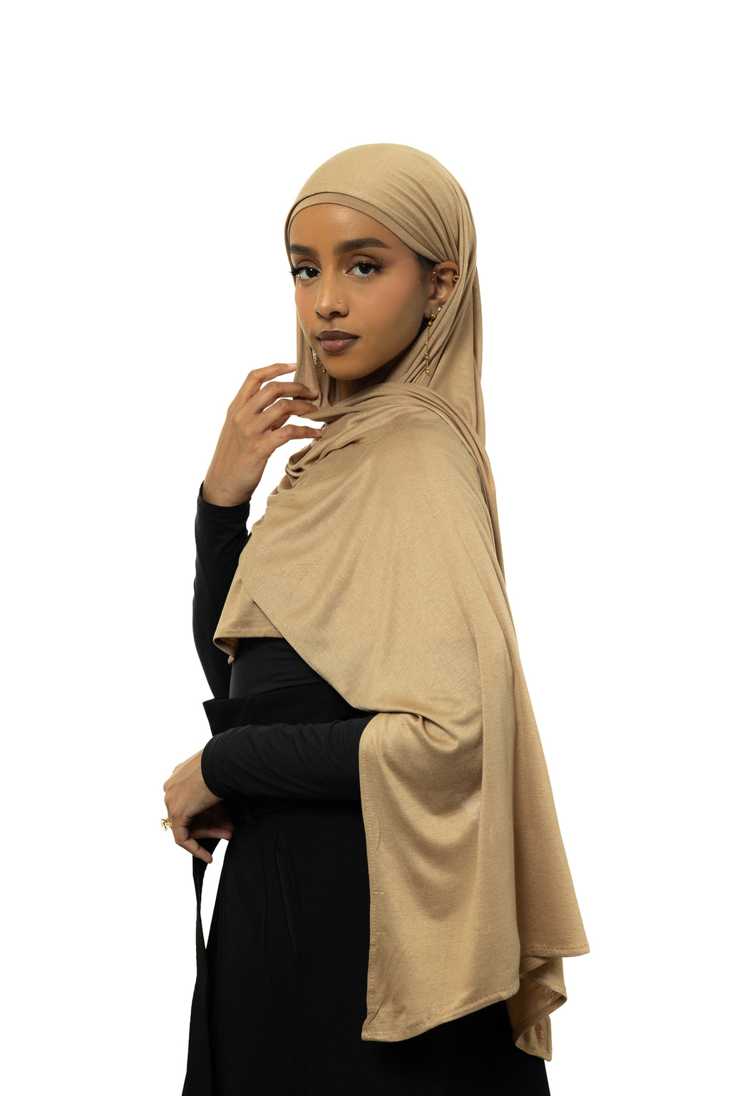 Tan Jersey Hijab & Undercap Set