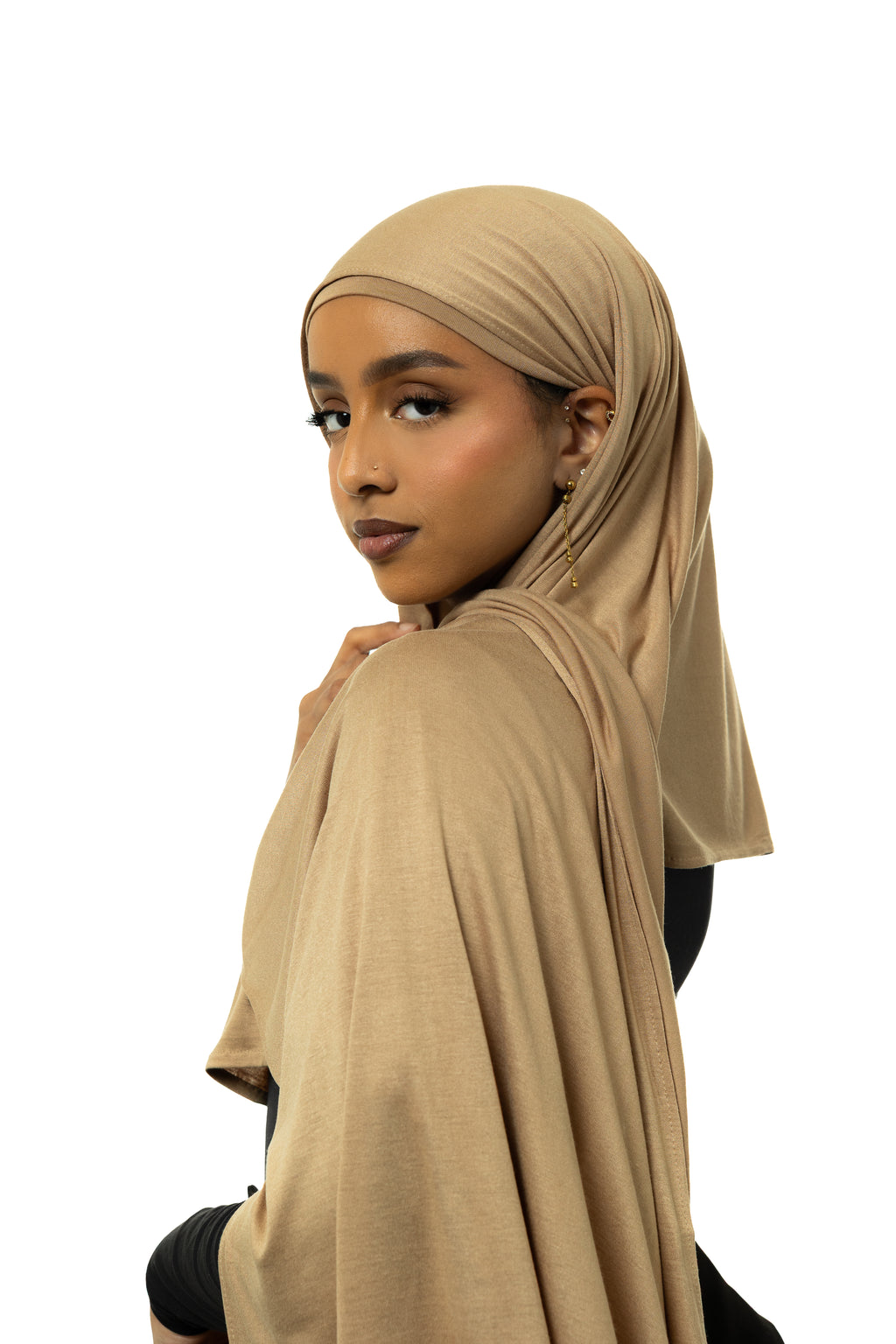 Tan Jersey Hijab & Undercap Set