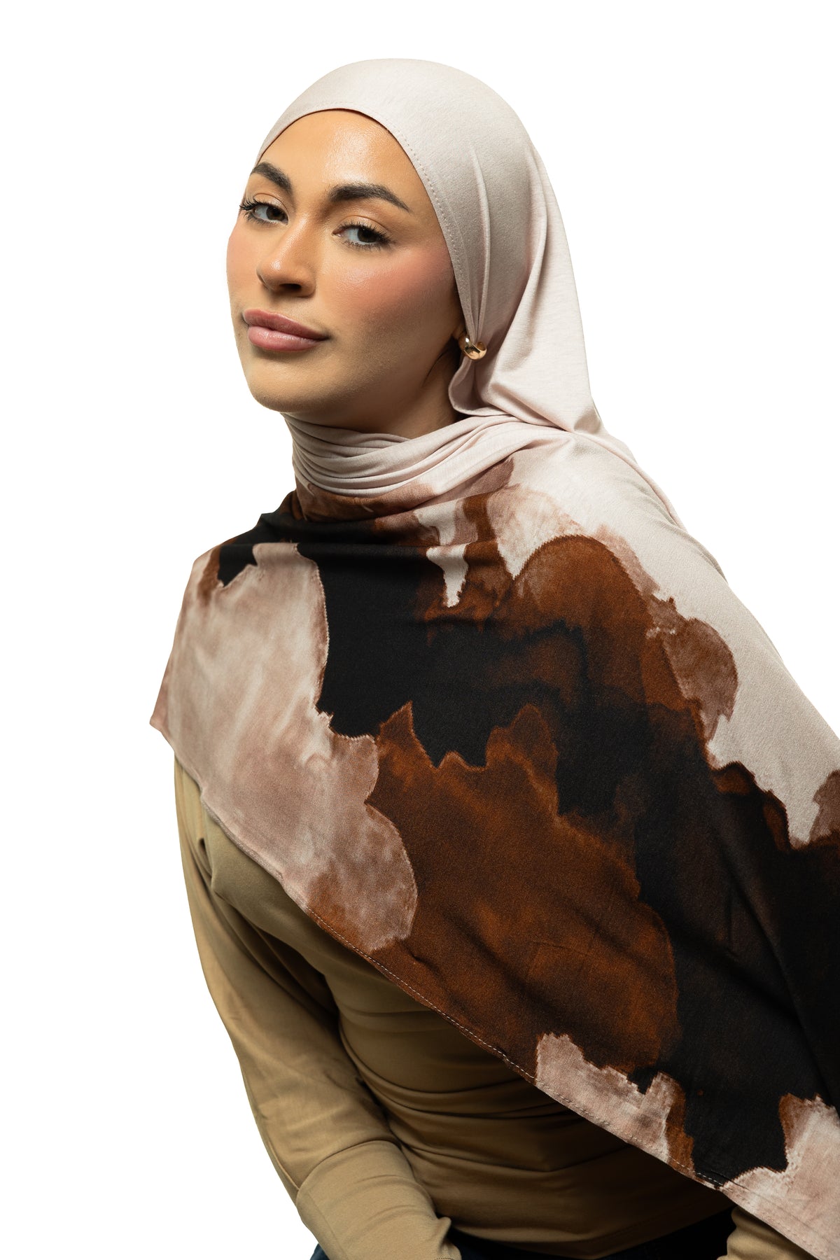 Latte Jersey Hijab