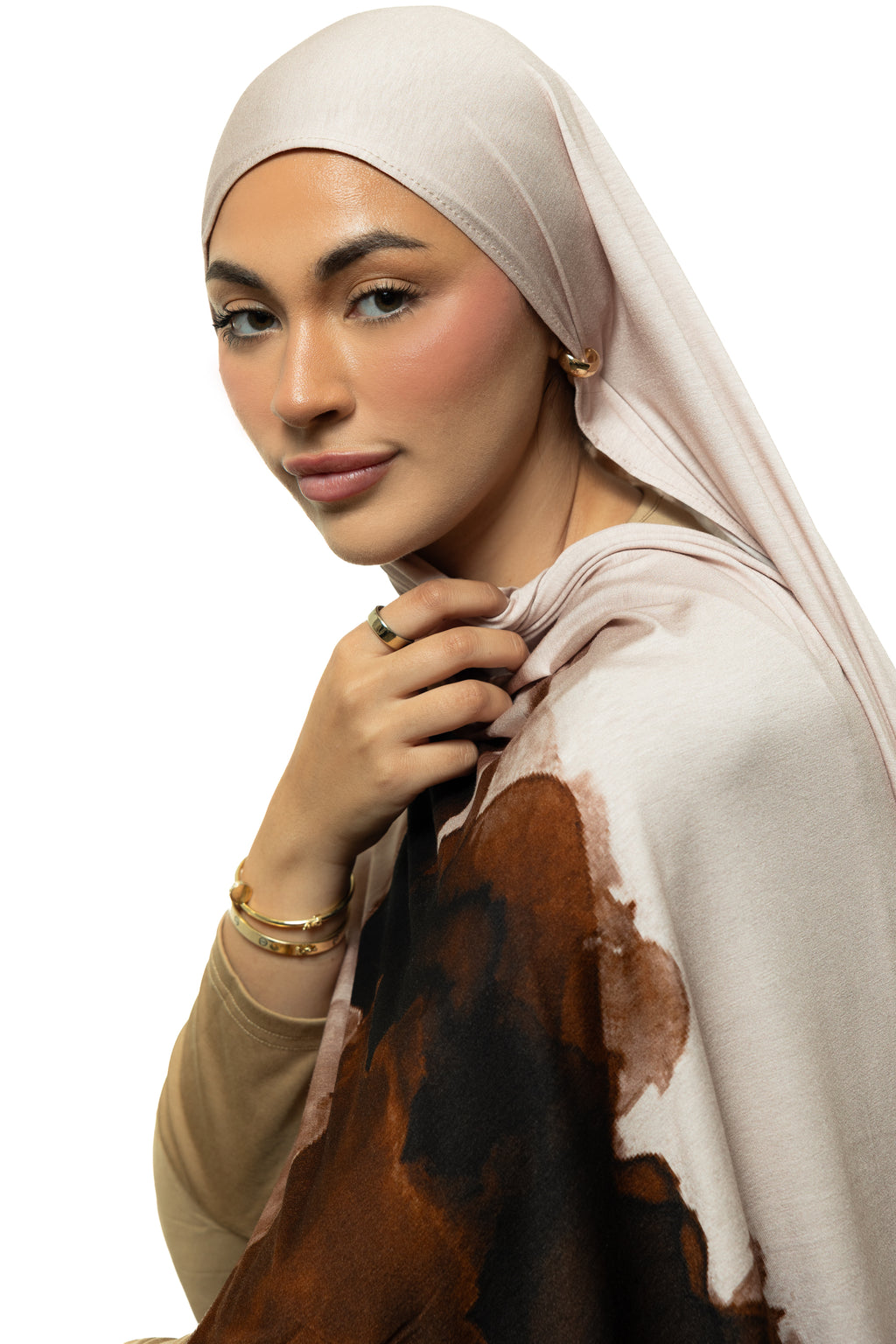 Latte Jersey Hijab