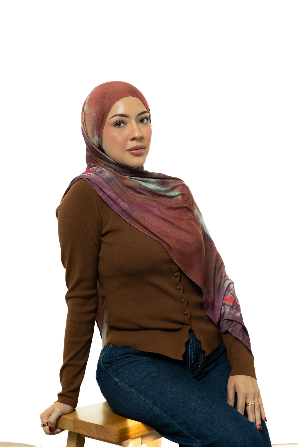 Watercolor Jersey Hijab