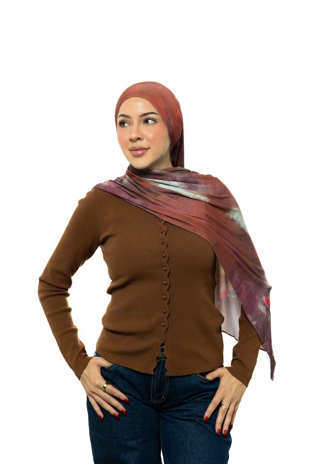 Watercolor Jersey Hijab
