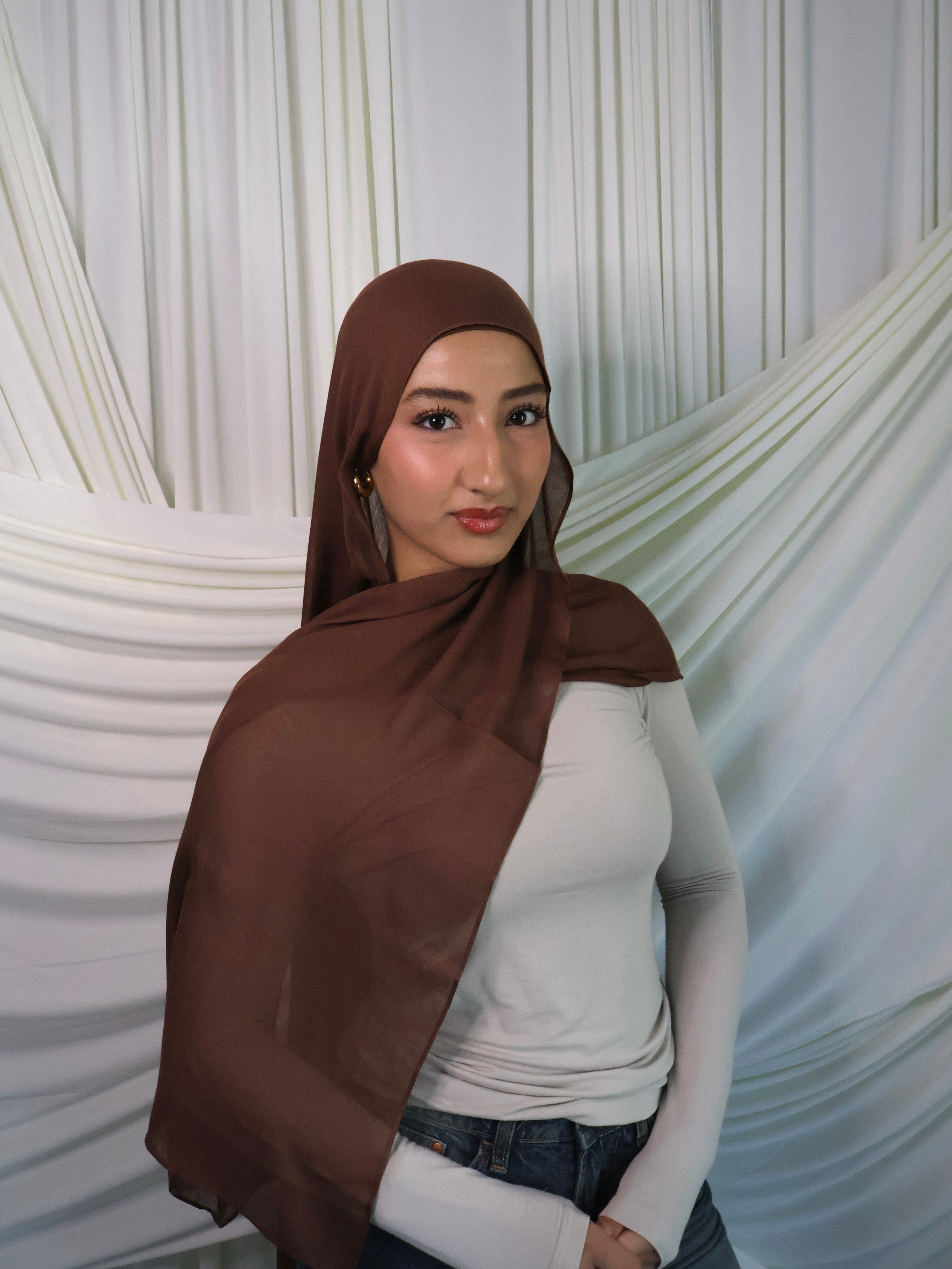 Milk Chocolate Modal Hijab Set & Undercap
