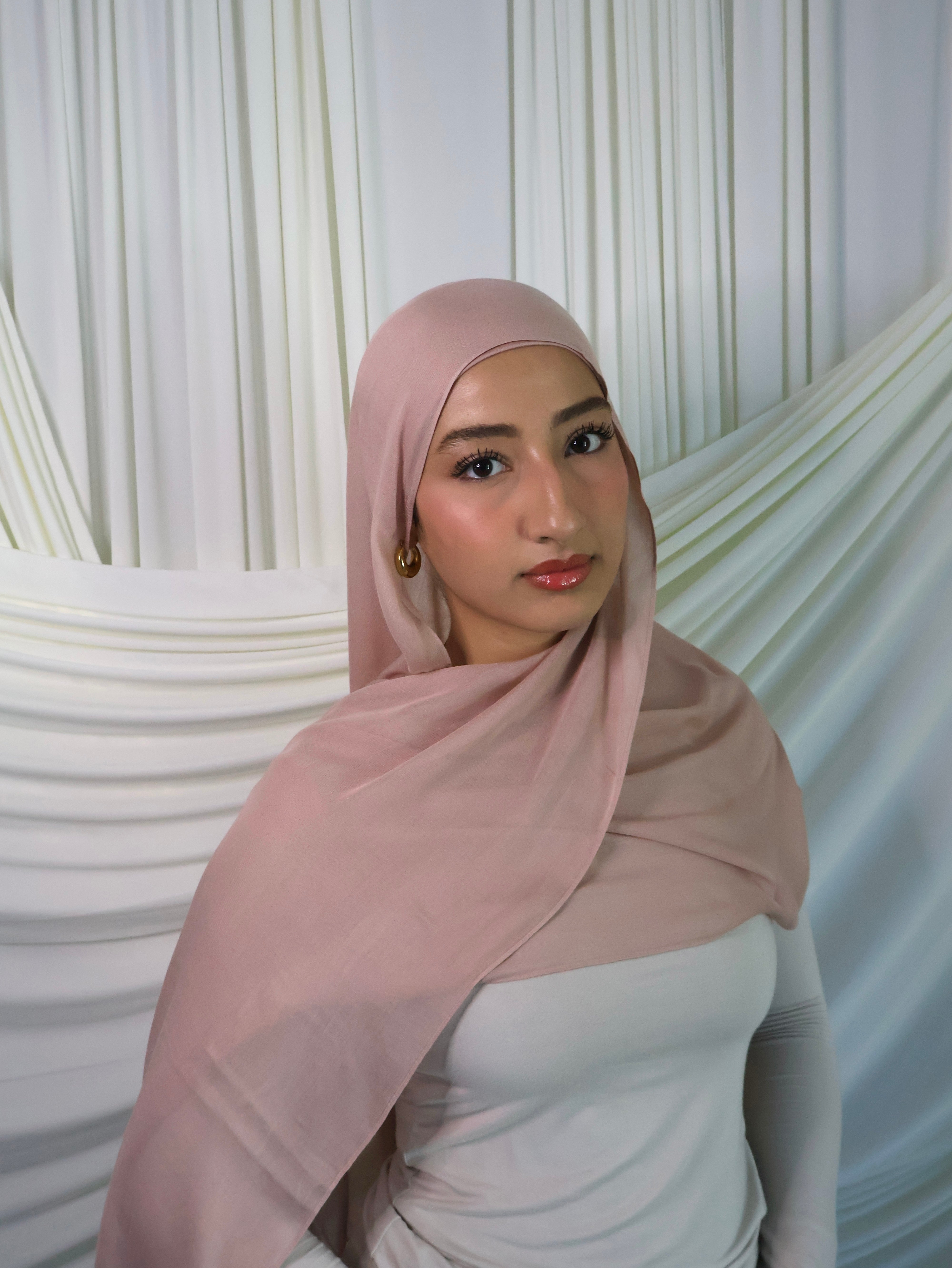 Pale Rose Modal Hijab & Undercap Set