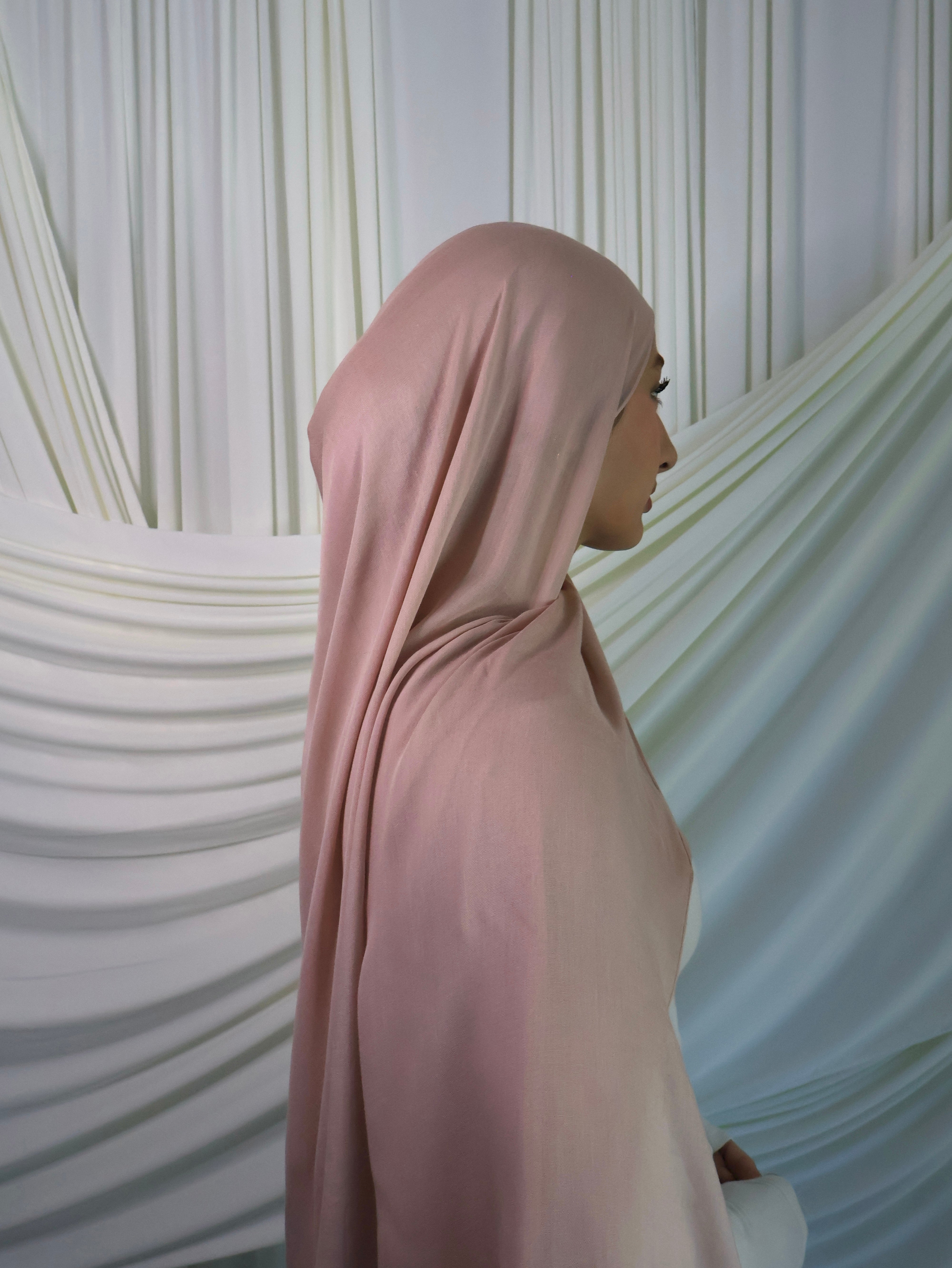 Pale Rose Modal Hijab & Undercap Set